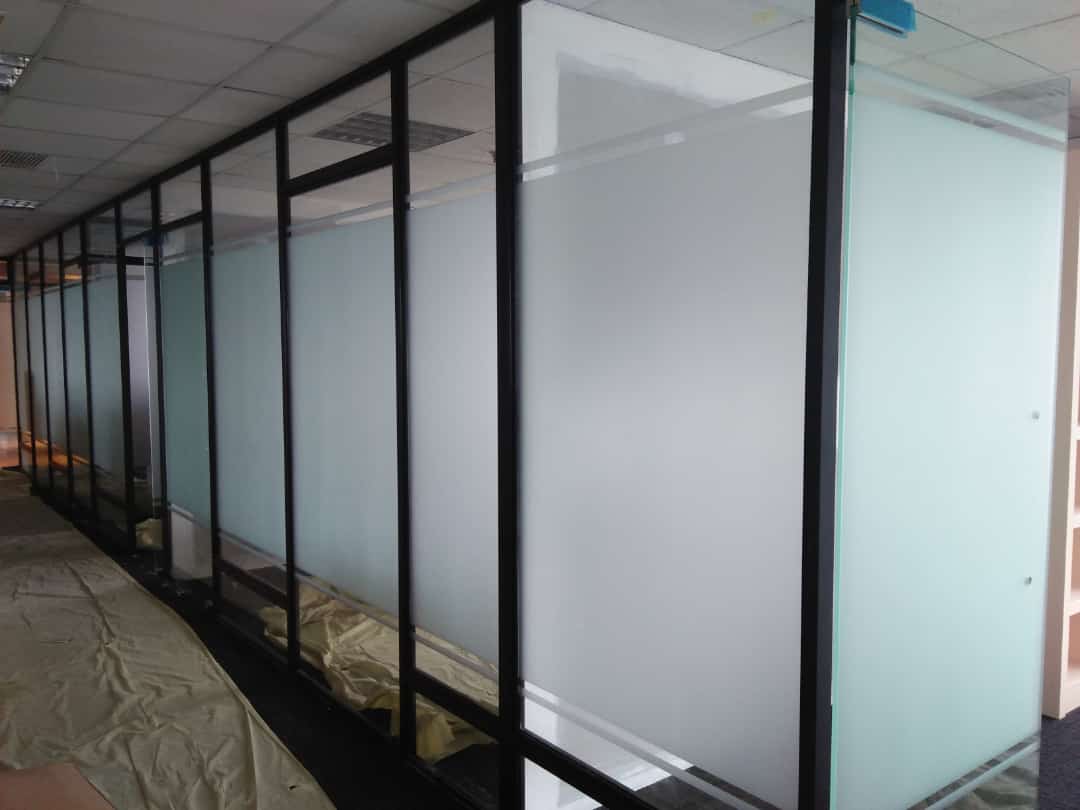sticker kaca sandblast