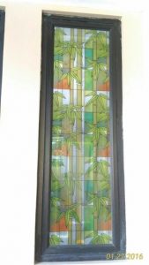 sticker kaca sandblast warna